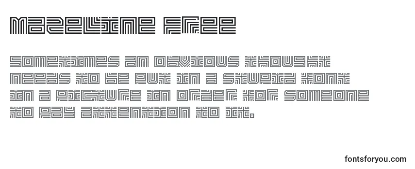 MazeLine Free-fontti