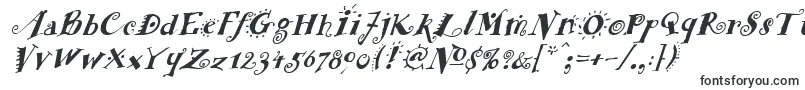 Шрифт FunstuffxitalicBold – чёрные шрифты на белом фоне