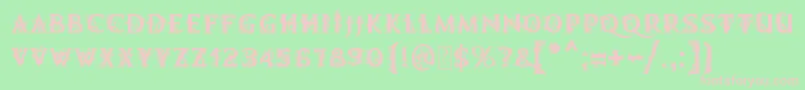 MB Demonic Tale Font – Pink Fonts on Green Background