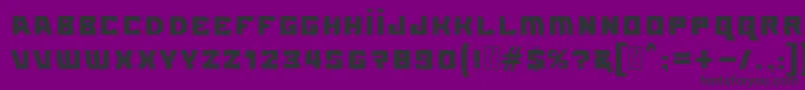 MB Element Standard Font – Black Fonts on Purple Background