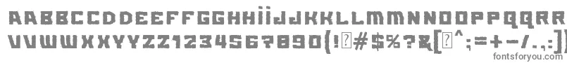 MB Element Standard-fontti – harmaat kirjasimet valkoisella taustalla