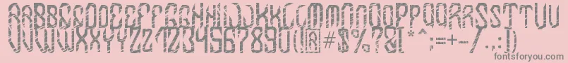 fuente MB InDigit Font – Fuentes Grises Sobre Fondo Rosa