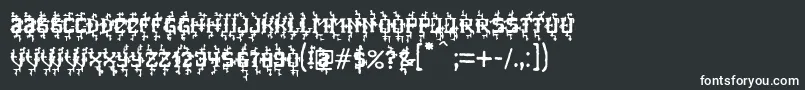 fuente MB Poisoned Type – Fuentes Blancas Sobre Fondo Negro