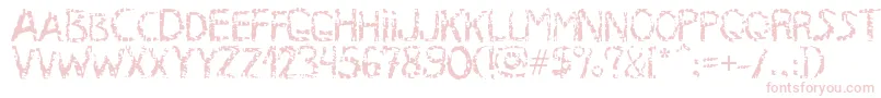 MB RustyIron Font Font – Pink Fonts on White Background
