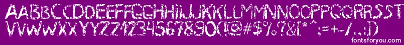 fuente MB RustyIron Font – Fuentes Blancas Sobre Fondo Morado