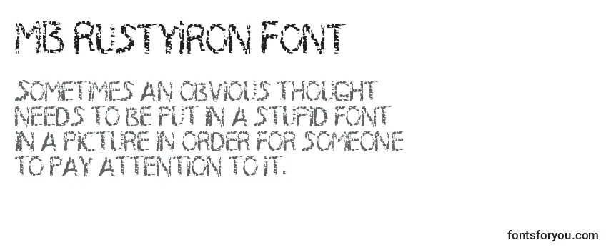 フォントMB RustyIron Font