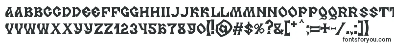 Шрифт MB Slavonic Minsk – готические шрифты