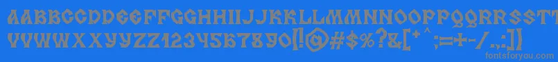 More about MB Slavonic Minsk Font MB Slavonic Minsk Font – Gray Fonts on Blue Background