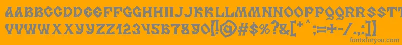 Police MB Slavonic Minsk – polices grises sur fond orange