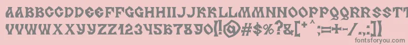 Lisätietoja MB Slavonic Minsk-fontista MB Slavonic Minsk-fontti – harmaat kirjasimet vaaleanpunaisella taustalla