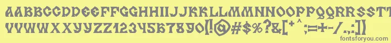 Lisätietoja MB Slavonic Minsk-fontista MB Slavonic Minsk-fontti – harmaat kirjasimet keltaisella taustalla