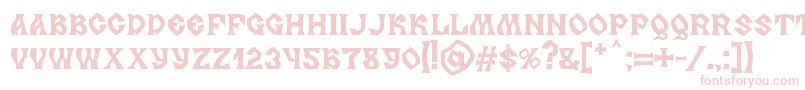 フォントMB Slavonic Minsk – ピンクのフォント