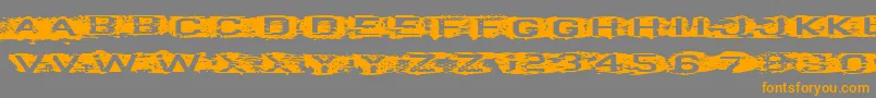 VtksCurve Font – Orange Fonts on Gray Background