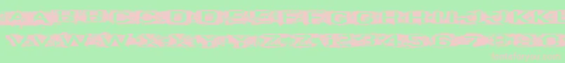 VtksCurve Font – Pink Fonts on Green Background