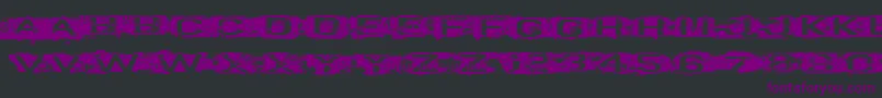VtksCurve Font – Purple Fonts on Black Background
