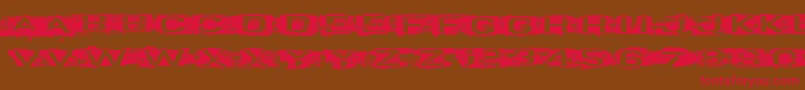 VtksCurve Font – Red Fonts on Brown Background