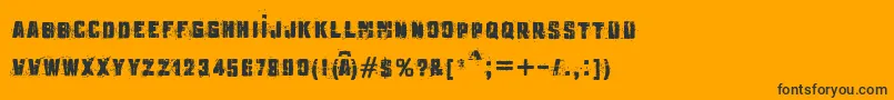 MB Underground Font – Black Fonts on Orange Background