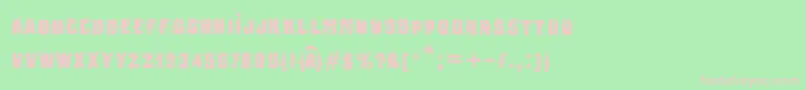 MB Underground Font – Pink Fonts on Green Background