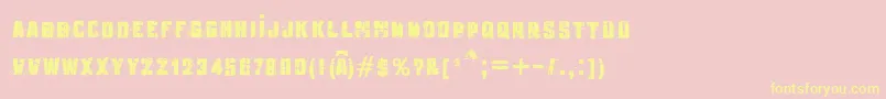 MB Underground Font – Yellow Fonts on Pink Background