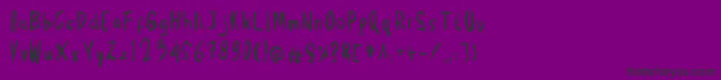 Mbak Mbik1 Font – Black Fonts on Purple Background