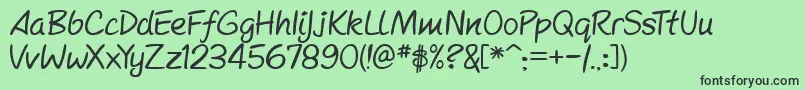 mcgarg   Font – Black Fonts on Green Background