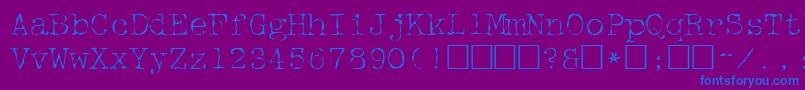 Mcgf     Font – Blue Fonts on Purple Background