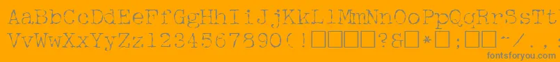 Mcgf     Font – Gray Fonts on Orange Background