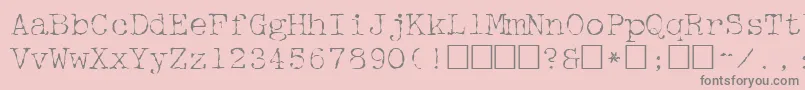 Mcgf     Font – Gray Fonts on Pink Background