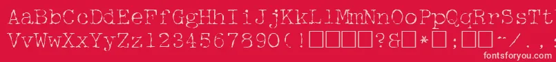 Mcgf     Font – Pink Fonts on Red Background