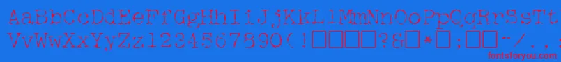 Mcgf     Font – Red Fonts on Blue Background