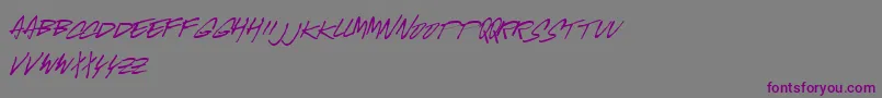 MCGUS    Font – Purple Fonts on Gray Background