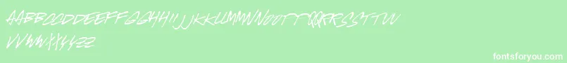 MCGUS    Font – White Fonts on Green Background