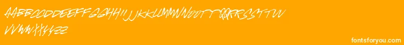 MCGUS    Font – White Fonts on Orange Background