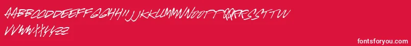 MCGUS    Font – White Fonts on Red Background