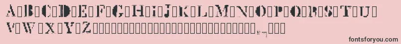 MckGlitch Regular Font – Black Fonts on Pink Background