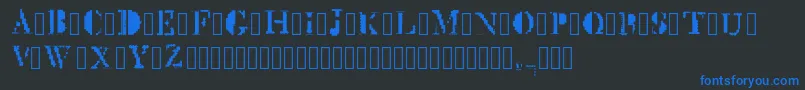 MckGlitch Regular Font – Blue Fonts on Black Background