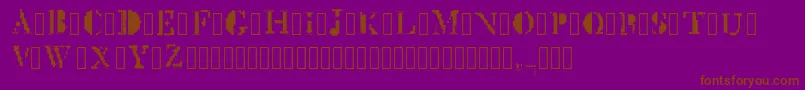 MckGlitch Regular Font – Brown Fonts on Purple Background