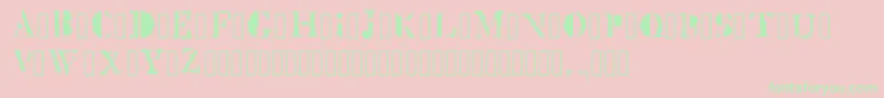 MckGlitch Regular Font – Green Fonts on Pink Background