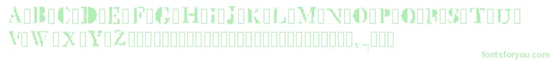 MckGlitch Regular Font – Green Fonts on White Background