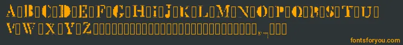 MckGlitch Regular Font – Orange Fonts on Black Background