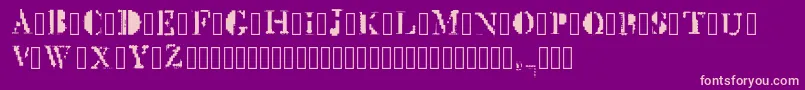 MckGlitch Regular Font – Pink Fonts on Purple Background