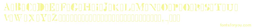 MckGlitch Regular Font – Yellow Fonts on White Background