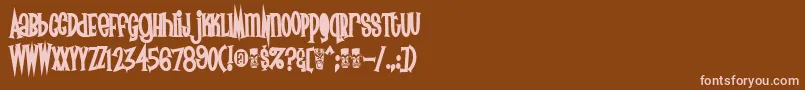 More about Surfs Font Surfs Font – Pink Fonts on Brown Background
