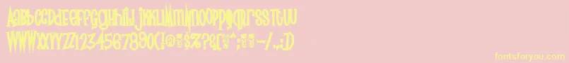Surfs Font – Yellow Fonts on Pink Background