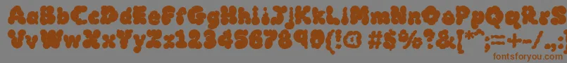 MCKLB    Font – Brown Fonts on Gray Background