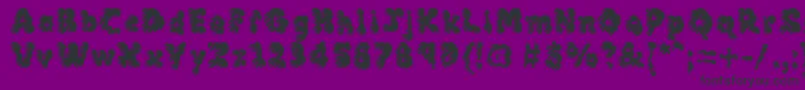 MCKLM    Font – Black Fonts on Purple Background