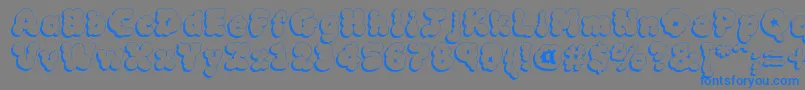 MCKLSH   Font – Blue Fonts on Gray Background