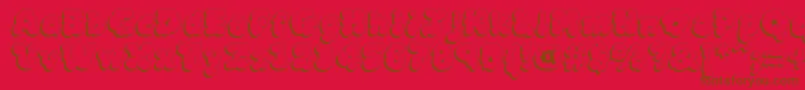 MCKLSH   Font – Brown Fonts on Red Background