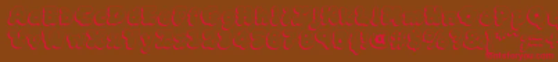 MCKLSH   Font – Red Fonts on Brown Background