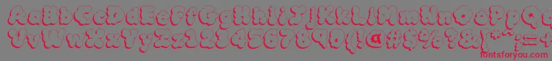 MCKLSH   Font – Red Fonts on Gray Background